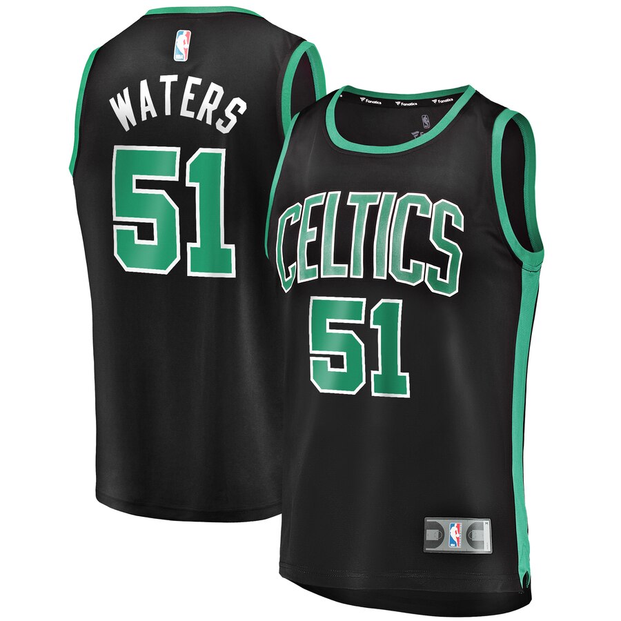 Men's Boston Celtics Tremont Waters #51 Fast Break Fanatics Branded Statement Edition Replica Player Black Jersey 2401VKVO